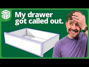 Resizing a Drawer in SketchUp | Comment Response