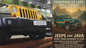 Fountain of Life Bible Church hosts Jeeps & Java