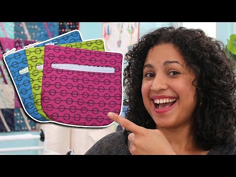 How to Sew a Duo Zipper Pouch with Crafty Gemini