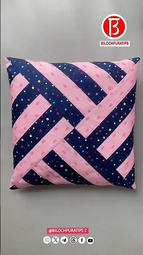 How to Make Patchwork Pillow Tutorial Part