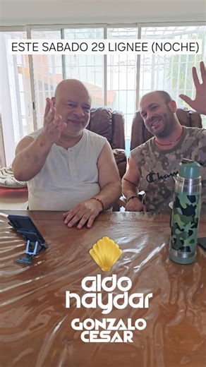 Aldo Haydar on Instagram: "#MOVILES #ANUNCIOBOMBIX Este Sabado 29 x la Noche nos encontramos nuevamente para disfrutar y vibrar fuerte y alto como siempre & JUNTOS! @lignee.ba @laspulsionesdeyamyla 💃🕺✨️🚀🥂 Tickets x passline acá: https://www.passline.com/eventos/yamyla-zon-443387/aldo-y-gonzalo Nos vemos este Sabado para otra noche magica, pura armonia y diversion 🥳 Besos & Fotos 😘"