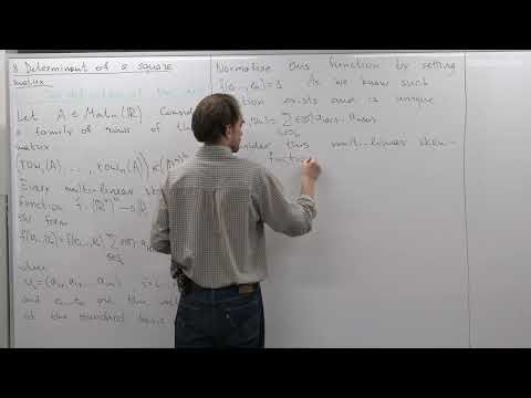 Smirnov S.V. - Linear Algebra - 8. Determinant of a Square Matrix