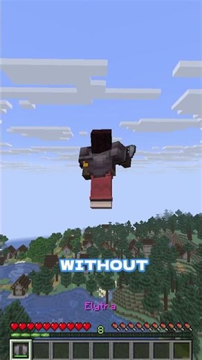 HOW TO FLY ENDLESSLY ON ELYTRA IN MINECRAFT #minecraft #shorts