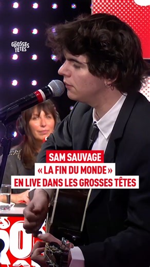 Invité dans Les Grosses Têtes, Sam Sauvage interprète son titre « La fin du monde » en live 🎼📻 Les Grosses Têtes, du lundi au vendredi de 15H30 à 18H | Les Grosses Têtes - RTL