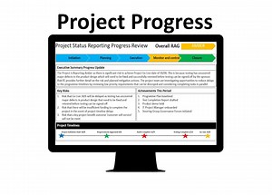 Project Status Report Status Report 2 Dateien zum Preis von 1 Vorlage (PowerPoint & Excel) - Etsy.de