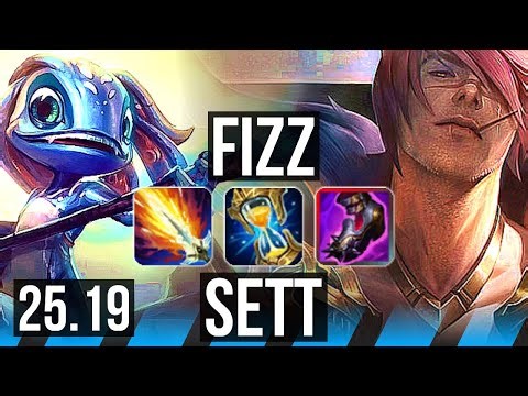 FIZZ vs SETT (MID) | 14/1/4, 1600+ games, Legendary, Rank 13 Fizz | KR Master | 25.19
