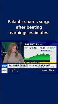 Palantir shares surge after beating earnings estimates