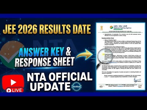 Jee mains results date|| jee response sheet || jee answer key 