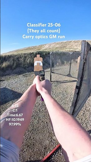 Classifier 25-06 (they all count) #practicalshooting #uspsacarryoptics #uspsaclassifier #uspsa