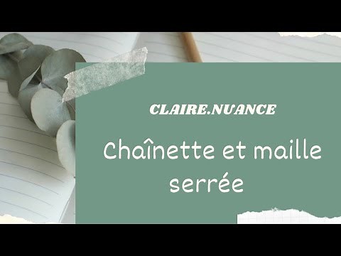 Chaînette de maille en l’air et maille serrée pour débutant.e au crochet