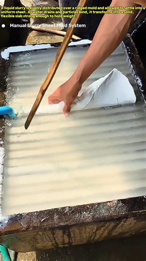 Traditional Sheet Formation : How Slurry Becomes Solid Walkable Blocks