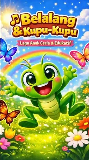 🎵 Belalang & Kupu-Kupu - Lagu Anak Ceria & Edukatif | Nyanyi & Menari Bersama! 🦋🦗