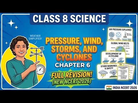 Class 8 Science Chapter 6: pressure wind storm and cyclones | Full Chapter Revision (New NCERT)