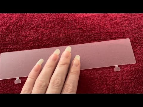 ASMR Long Natural Nails Tapping Scratching Sounds Different Textures