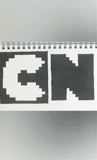 Cartoon Network Logo Pixel Art 📺 Easy Graph Paper Drawing | #Shorts #art #pixelart #drawing
