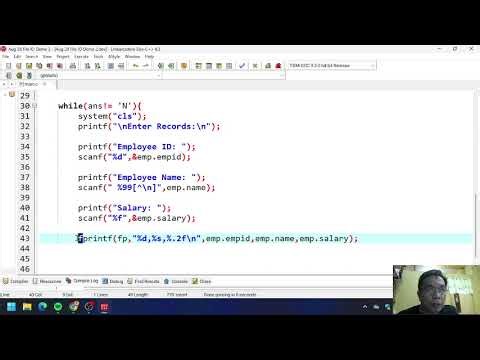 C - Creating a Text (.csv) file - Sir Eudz (Aug 28, 2025)