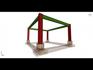 How to model stumps or pedestals with ground beams in CYPE 3D