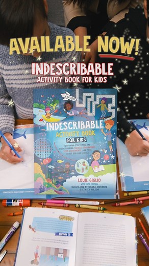 The Indescribable Activity Book for Kids will help kids discover God's incredible creation, learn more about God and the Bible, and become little scientists through 150 mind-blowing and faith-building puzzles, crosswords, STEM projects and more! indescribablekids.com #indescribable #kidsactivities #God | Louie Giglio