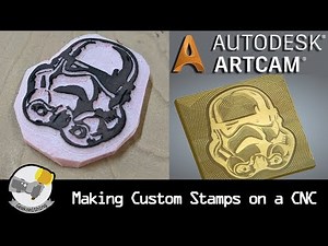 Stamp Making with a CNC using ArtCAM // TUTORIAL