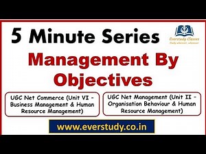 Management By Objective | 5 Minute Series | NTA UGC Net Commerce & Management