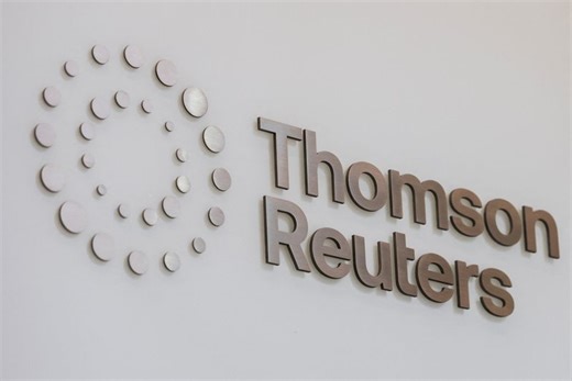 Thomson Reuters reports fourth-quarter revenue rise, shares slip