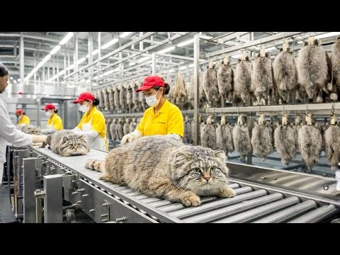 Inside the Pallas’s Cat Leather Factory: From Wild Steppe to Luxury Coat (Full Process)