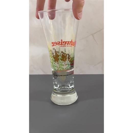 Vintage 1989 Budweiser Holiday Pilsner Beer Glass – Clydesdales Winter Scene - Etsy