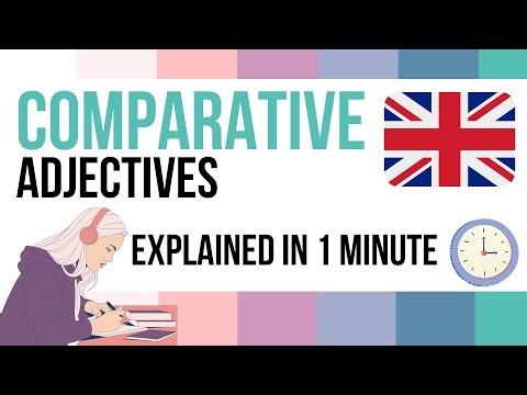 COMPARATIVE ADJECTIVES Explanation in English - Explained in 1 Minute