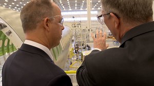 18K views · 498 reactions | airBaltic will be the first airline to fly you on a CS300 aircraft. Travel behind the scenes and take a sneak peek at their first #CSeries aircraft. airBaltic sera la première compagnie aérienne à vous faire voyager à bord d’un CS300. Découvrez les coulisses de la préparation de leur premier avion C Series. | MHI RJ Aviation Group | Facebook