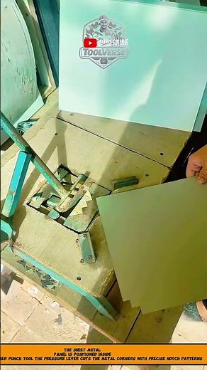 Sheet Metal Corner Cutting Process Using Precision Manual Punch Tool
