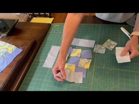 Sampler quilt with FOUND fabric!!