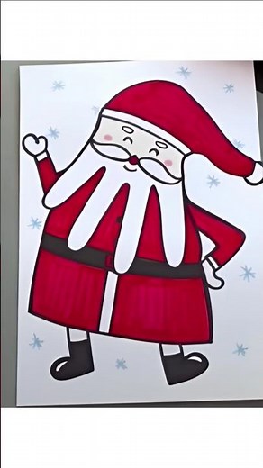 🎅 Christmas Drawing for Kids | Santa Step by Step | Hassan Art Gallery