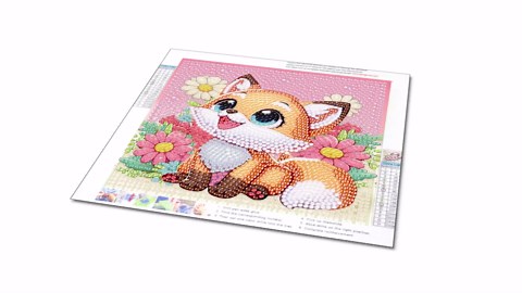 4PC Cartoon Diamond Art Painting Kits for Adult Beginners, Cute Animals Diamond Painting Kits Mosaic Kit for Adult, 5D Diamond Dots for Adults without Frame, Easy DIY Gem Art for Home Decor 6x6 inch