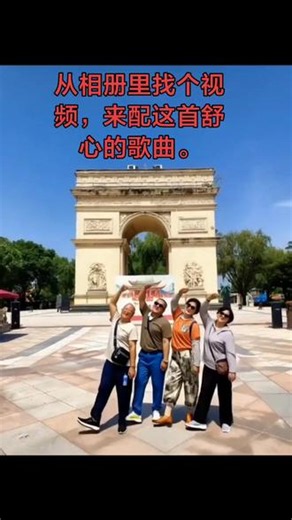 巴黎凯旋门 ，欧洲之旅留下美好时光 。