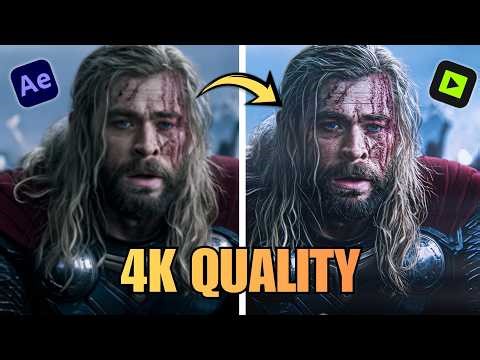 The Secret to 4K Quality Edit | Topaz Video AI Tutorial + Free 4K CCs