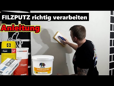 FILZPUTZ richtig auftragen + strukturieren | für Anfänger | was DU wissen musst | Patrick Zeller