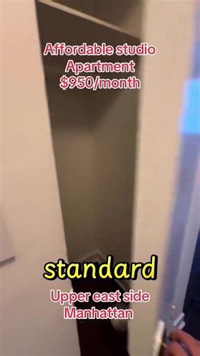 Affordable studio apartment upper east side #nyc #realestate #nycapartment #apartmenttour #apartmenthunting