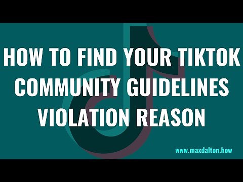 How to Find TikTok Community Guidelines Violation Reason