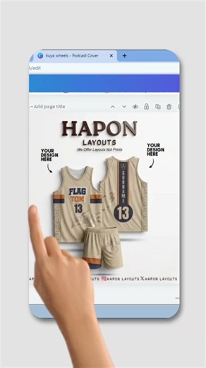 JERSEY CANVA MOCKUP TEMPLATE | BASKETBALL SLEEVELESS