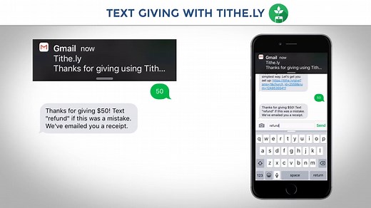 Text Giving for Churches by Tithe.ly