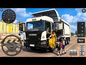 💥 Scania Tipper Truck Heavy Load Challenge 😱 | Bus Simulator India Gameplay