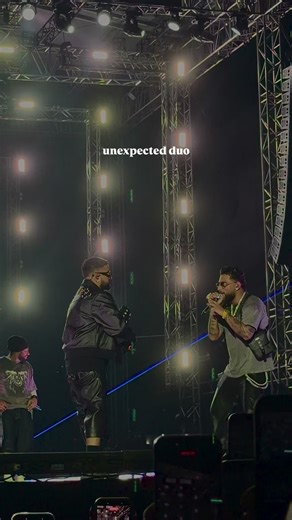 Kaavya on Instagram: "@karanaujla x @nav 😍 . . . . #karanaujla #nav #rollingloudindia [rollingloud, hiphopfestival, hiphop, kharghar,navimumbai, mumbai, trend, rap, viral, reels explore, music, memories, rollingloudfest, rollingloud2025, karan aujla, nav, collab, rolling loud India, concert]"
