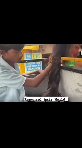 469K views · 5K reactions | Huge hairbun play by unknown passanger in bus....................... | Rapunzel Hair World | Facebook