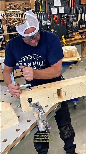 Insane Precision Cutting with the Mafell Chain Mortiser! 🇺🇸 #Woodworking #Tools #Carpentry
