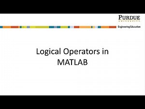 Logical Operators in MATLAB