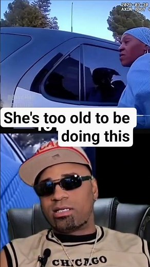 crazy lady screams in pain from broken wrists from shoplifting