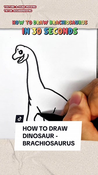 How to Draw Brachiosaurus: Step-by-Step Tutorial