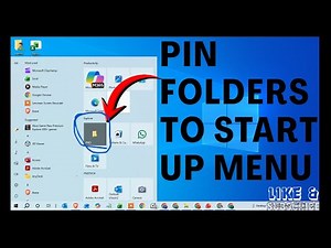 How To Pin Folders To Start Up Menu In Windows 10 | Pin Folders To Start Up Menu In Computer
