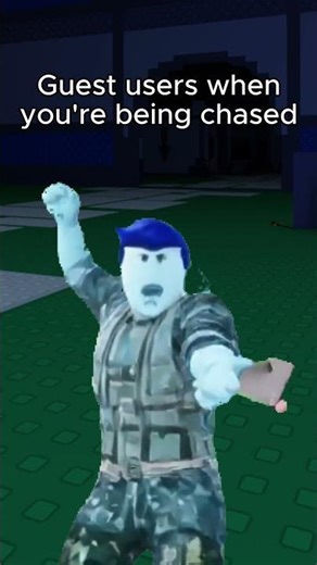 average forsaken guest when you're being chased #roblox #forsaken #roblox #funny #memes