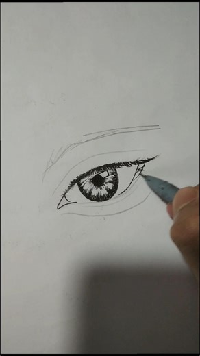 realistic anime eye drawing #drawing #sketch #shorts #shortsviral